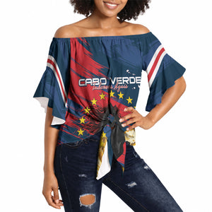 Cape Verde - WC2026 Dark Horse Custom Off Shoulder Wrap Waist Top Our Time Our Story