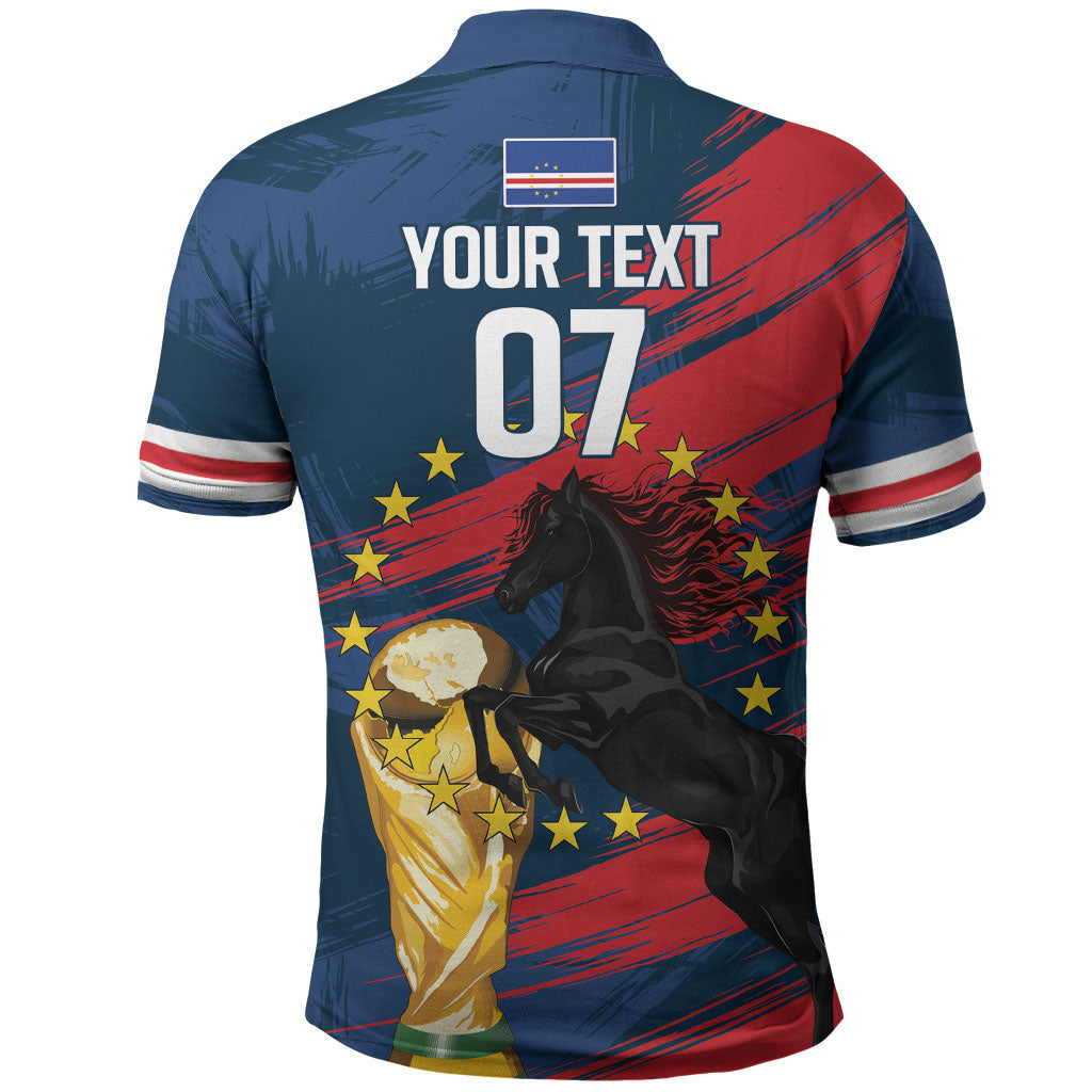 Cape Verde - WC2026 Dark Horse Custom Polo Shirt Our Time Our Story