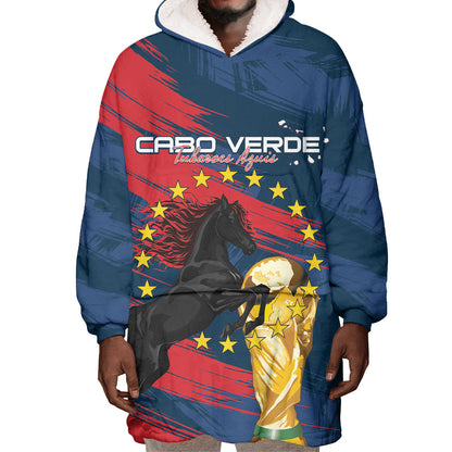 Cape Verde - WC2026 Dark Horse Custom Wearable Blanket Hoodie Our Time Our Story