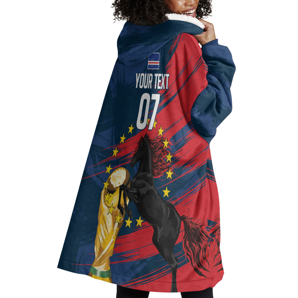 Cape Verde - WC2026 Dark Horse Custom Wearable Blanket Hoodie Our Time Our Story