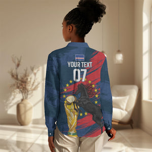 Cape Verde - WC2026 Dark Horse Custom Women Casual Shirt Our Time Our Story