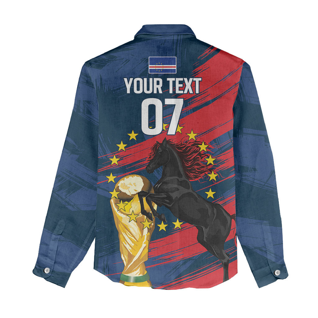 Cape Verde - WC2026 Dark Horse Custom Women Casual Shirt Our Time Our Story
