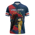 Cape Verde - WC2026 Dark Horse Custom Zipper Polo Shirt Our Time Our Story
