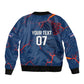 Cape Verde Football WC26 Custom Bomber Jacket Dark Horse Rising