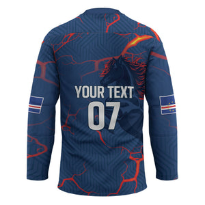 Cape Verde Football WC26 Custom Hockey Jersey Dark Horse Rising