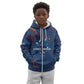 Cape Verde Football WC26 Custom Kid Hoodie Dark Horse Rising
