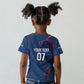 Cape Verde Football WC26 Custom Kid T shirt Dark Horse Rising