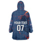 Cape Verde Football WC26 Custom Kid Wearable Blanket Hoodie Dark Horse Rising