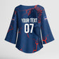 Cape Verde Football WC26 Custom Kimono Sleeve Blouse Dark Horse Rising