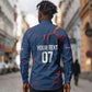 Cape Verde Football WC26 Custom Long Sleeve Button Shirt Dark Horse Rising