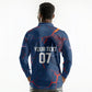 Cape Verde Football WC26 Custom Long Sleeve Polo Shirt Dark Horse Rising