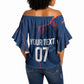 Cape Verde Football WC26 Custom Off Shoulder Wrap Waist Top Dark Horse Rising