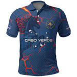 Cape Verde Football WC26 Custom Polo Shirt Dark Horse Rising