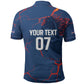 Cape Verde Football WC26 Custom Polo Shirt Dark Horse Rising