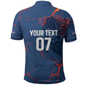 Cape Verde Football WC26 Custom Polo Shirt Dark Horse Rising