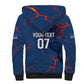 Cape Verde Football WC26 Custom Sherpa Hoodie Dark Horse Rising