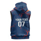Cape Verde Football WC26 Custom Sleeveless Hoodie Dark Horse Rising