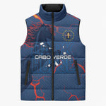 Cape Verde Football WC26 Custom Sleeveless Puffer Jacket Dark Horse Rising