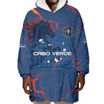 Cape Verde Football WC26 Custom Wearable Blanket Hoodie Dark Horse Rising