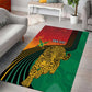 Personalized Afro Guyana Cricket Amazon Warriors Area Rug Fierce Jaguars - African Pride