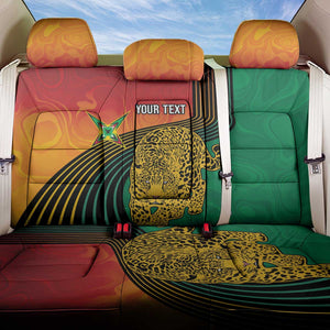Personalized Afro Guyana Cricket Amazon Warriors Back Car Seat Cover Fierce Jaguars - African Pride