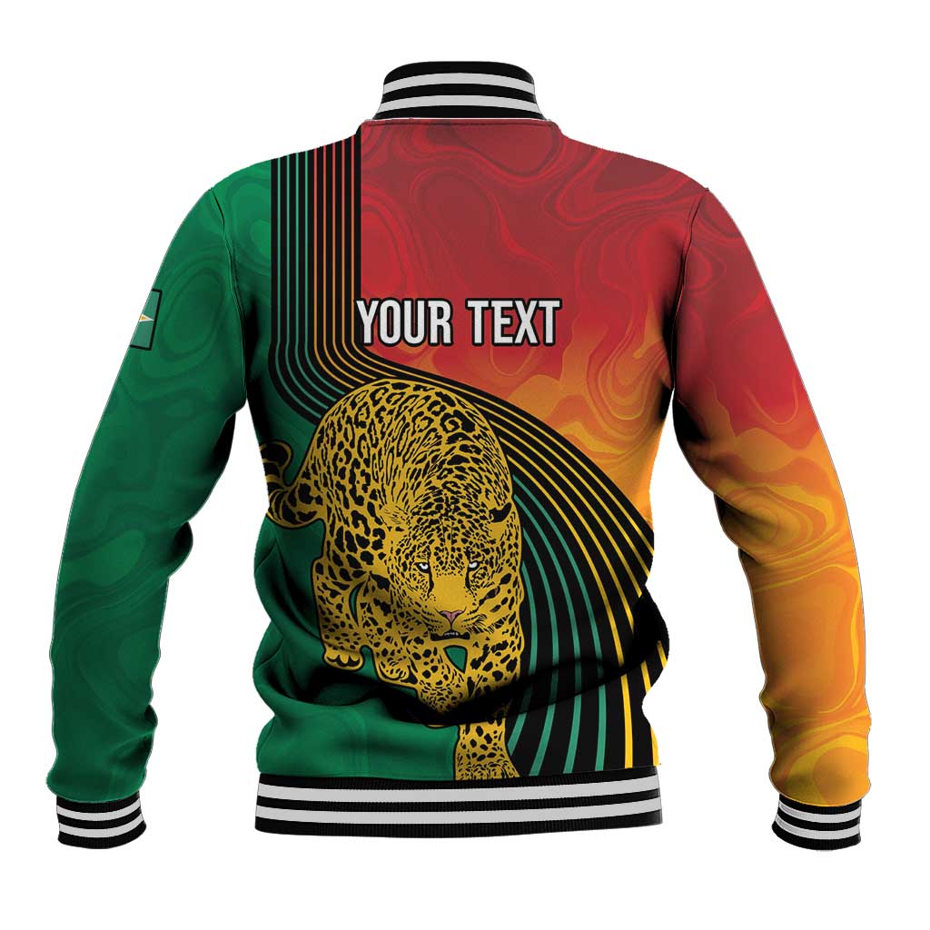 Personalized Afro Guyana Cricket Amazon Warriors Baseball Jacket Fierce Jaguars - African Pride