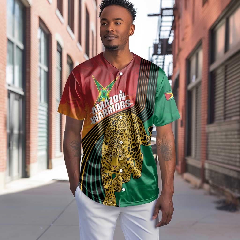 Personalized Afro Guyana Cricket Amazon Warriors Baseball Jersey Fierce Jaguars - African Pride