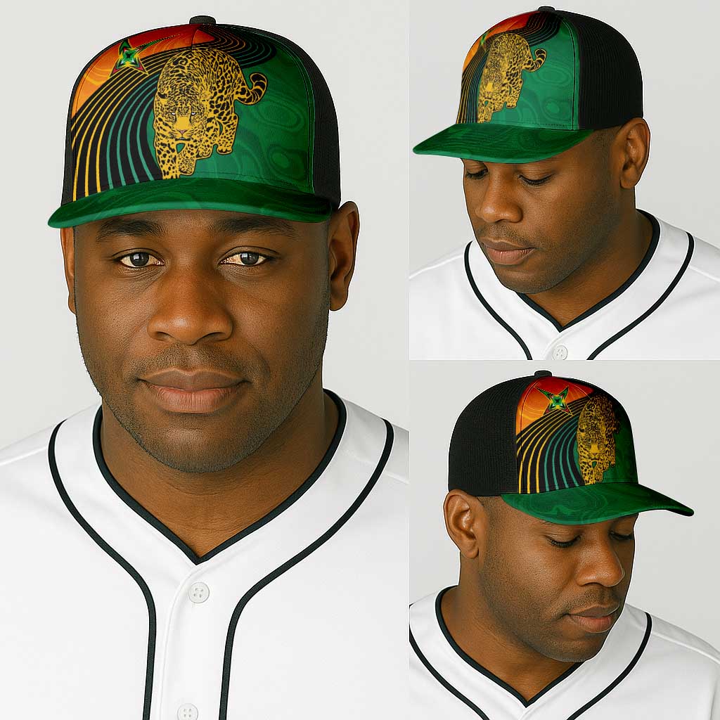 Guyana Cricket Amazon Warriors Baseball Net Cap Fierce Jaguars - African Pride