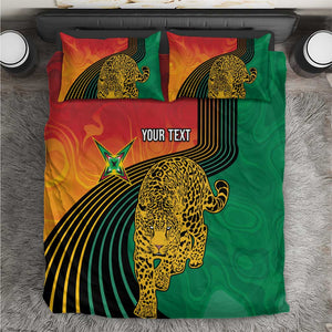 Personalized Afro Guyana Cricket Amazon Warriors Bedding Set Fierce Jaguars - African Pride