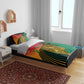Personalized Afro Guyana Cricket Amazon Warriors Bedding Set Fierce Jaguars - African Pride