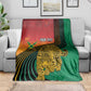 Personalized Afro Guyana Cricket Amazon Warriors Blanket Fierce Jaguars - African Pride