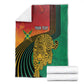 Personalized Afro Guyana Cricket Amazon Warriors Blanket Fierce Jaguars - African Pride