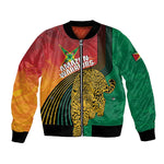 Personalized Afro Guyana Cricket Amazon Warriors Bomber Jacket Fierce Jaguars - African Pride