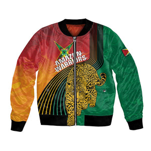 Personalized Afro Guyana Cricket Amazon Warriors Bomber Jacket Fierce Jaguars - African Pride