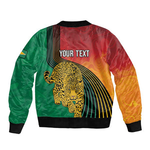 Personalized Afro Guyana Cricket Amazon Warriors Bomber Jacket Fierce Jaguars - African Pride