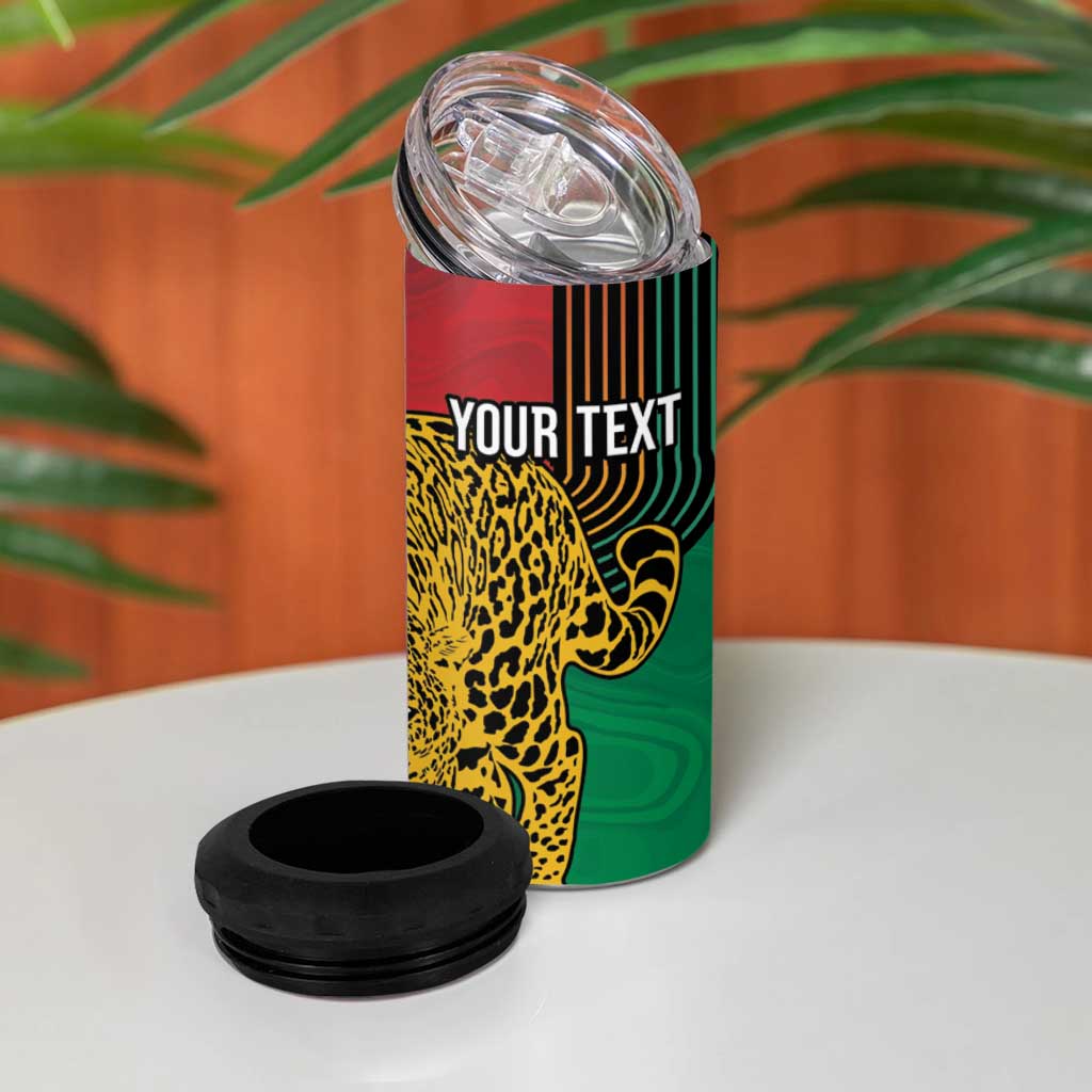 Personalized Afro Guyana Cricket Amazon Warriors 4 in 1 Can Cooler Tumbler Fierce Jaguars - African Pride