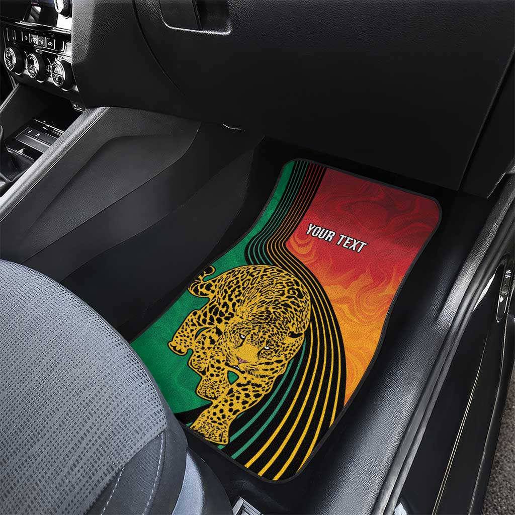 Personalized Afro Guyana Cricket Amazon Warriors Car Mats Fierce Jaguars - African Pride