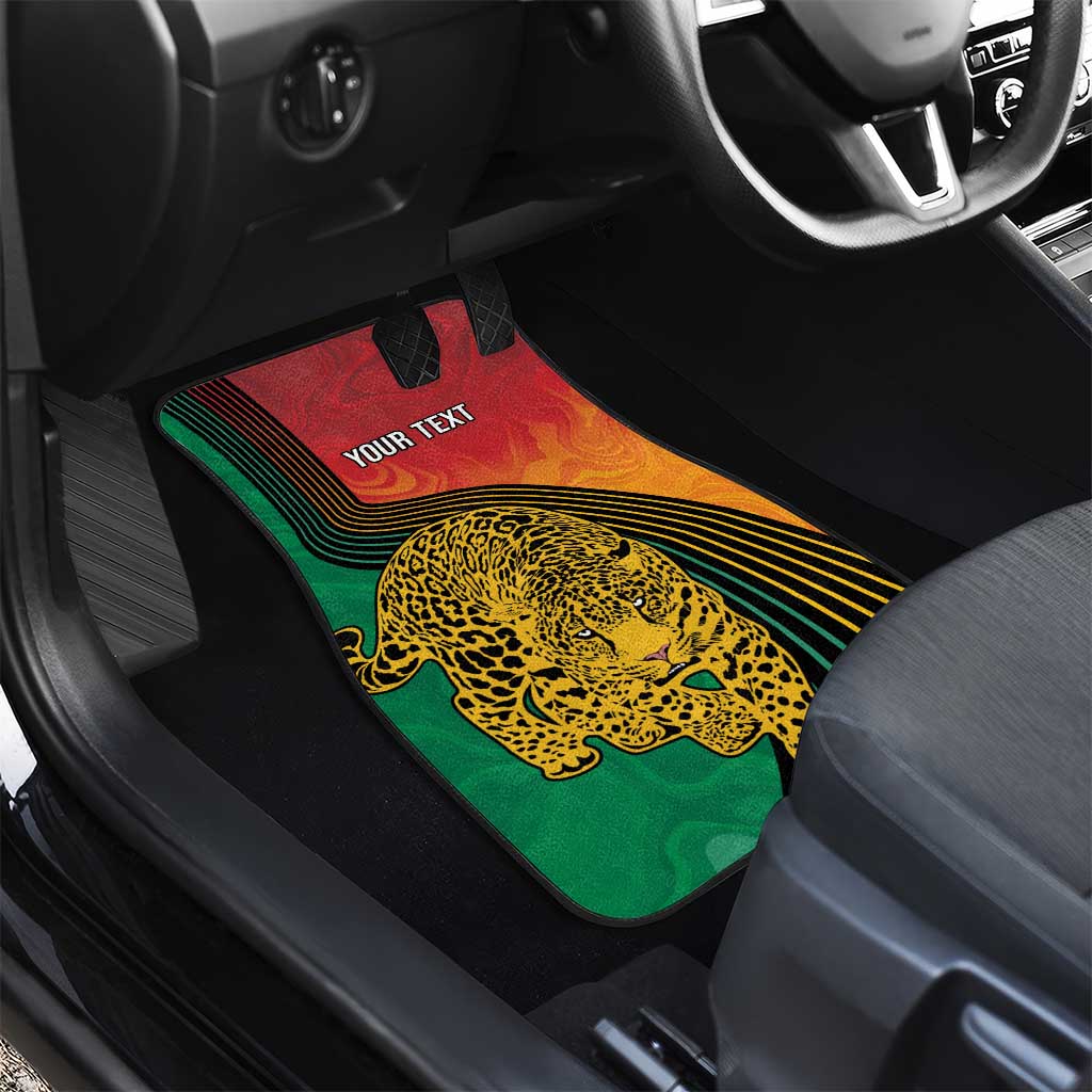 Personalized Afro Guyana Cricket Amazon Warriors Car Mats Fierce Jaguars - African Pride