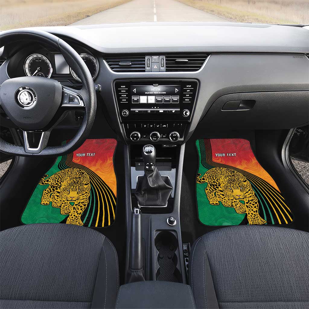 Personalized Afro Guyana Cricket Amazon Warriors Car Mats Fierce Jaguars - African Pride