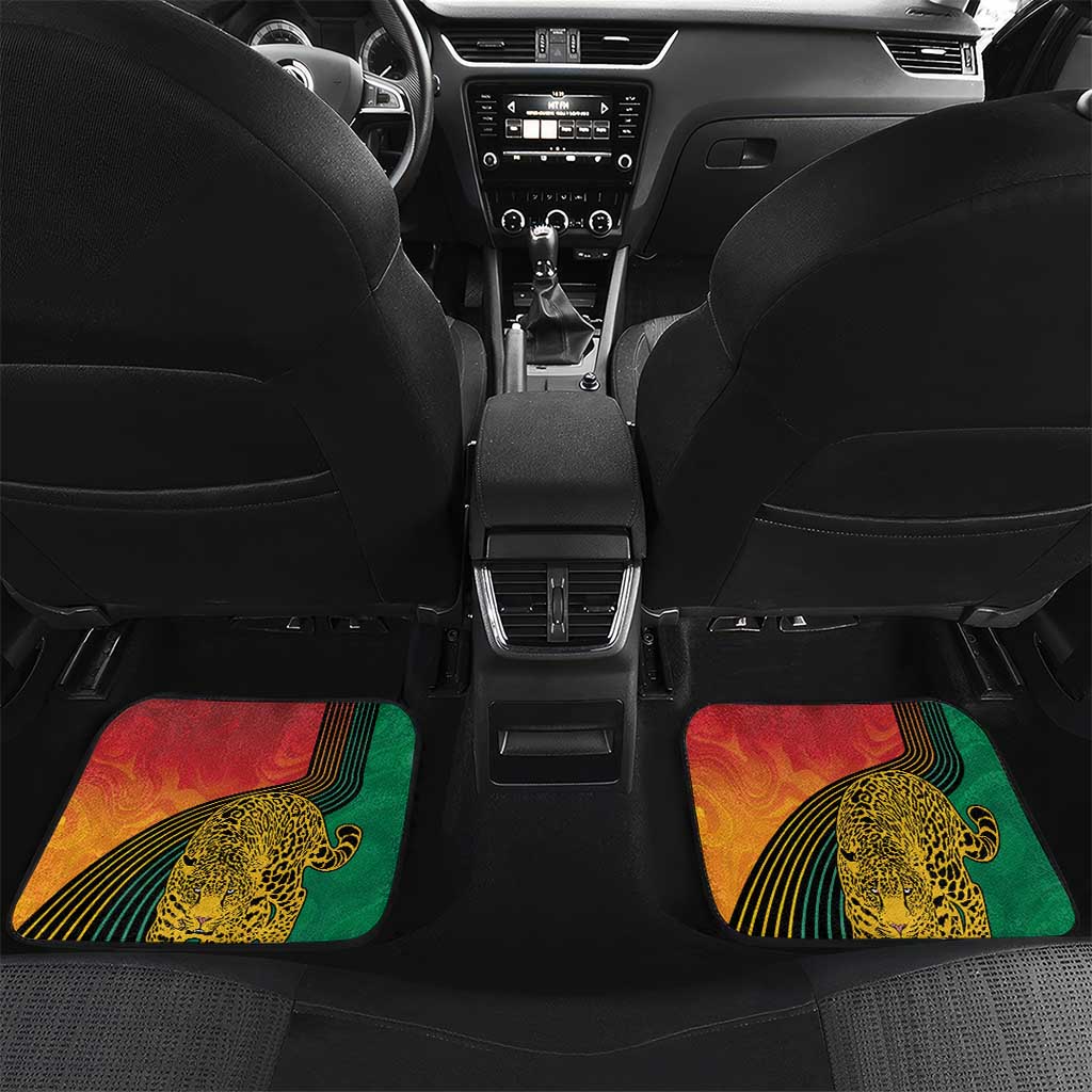 Personalized Afro Guyana Cricket Amazon Warriors Car Mats Fierce Jaguars - African Pride