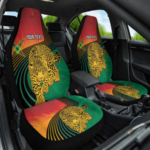 Personalized Afro Guyana Cricket Amazon Warriors Car Seat Cover Fierce Jaguars - African Pride