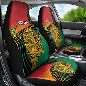 Personalized Afro Guyana Cricket Amazon Warriors Car Seat Cover Fierce Jaguars - African Pride