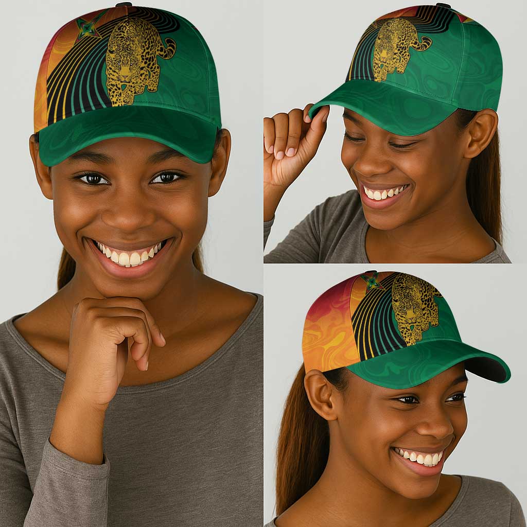 Guyana Cricket Amazon Warriors Classic Cap Fierce Jaguars - African Pride