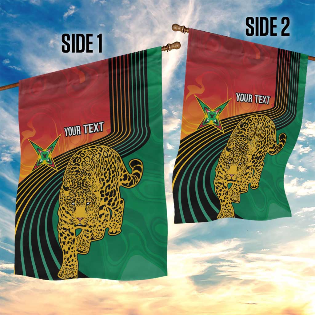 Personalized Afro Guyana Cricket Amazon Warriors Garden Flag Fierce Jaguars - African Pride