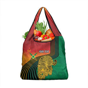Personalized Afro Guyana Cricket Amazon Warriors Grocery Bag Fierce Jaguars - African Pride
