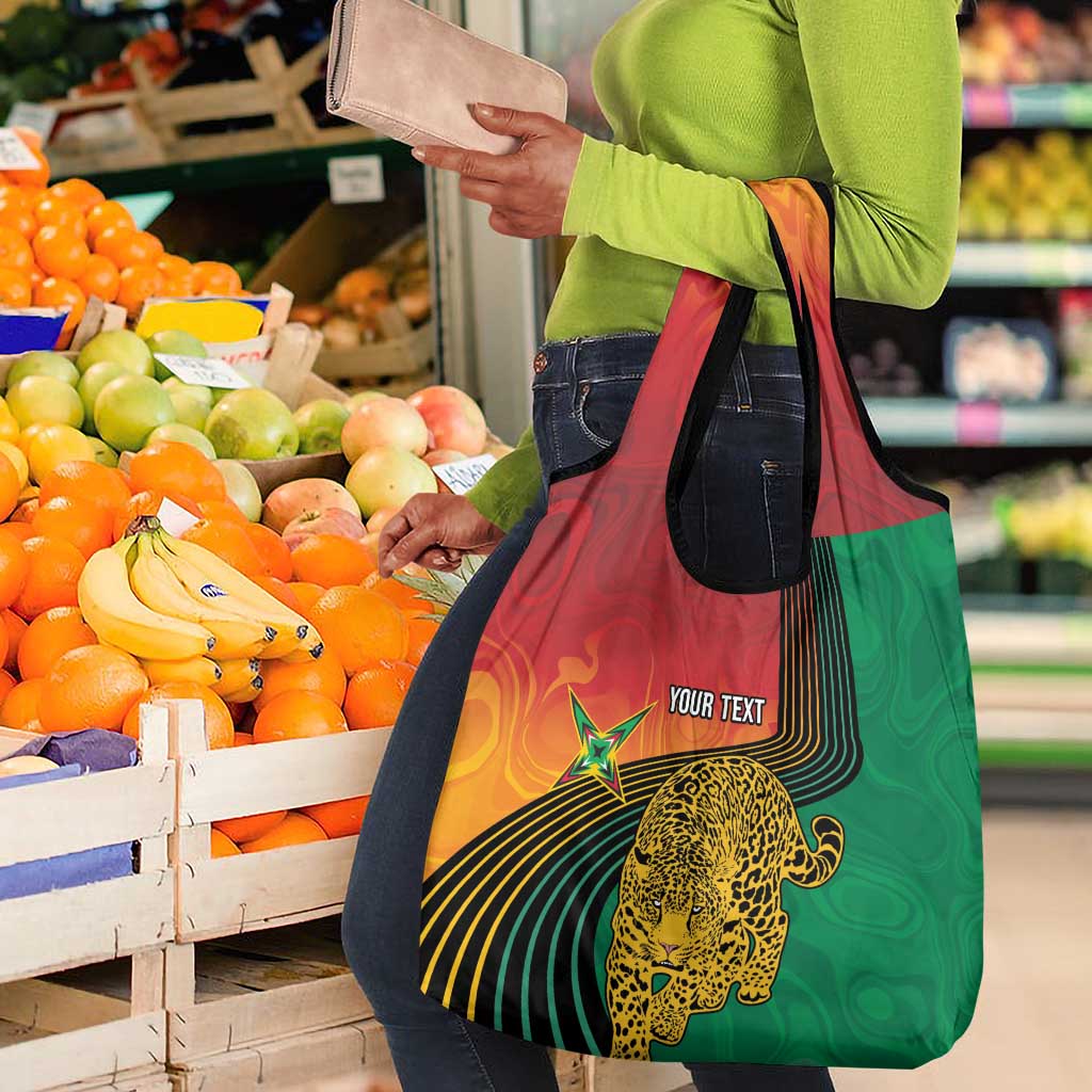 Personalized Afro Guyana Cricket Amazon Warriors Grocery Bag Fierce Jaguars - African Pride