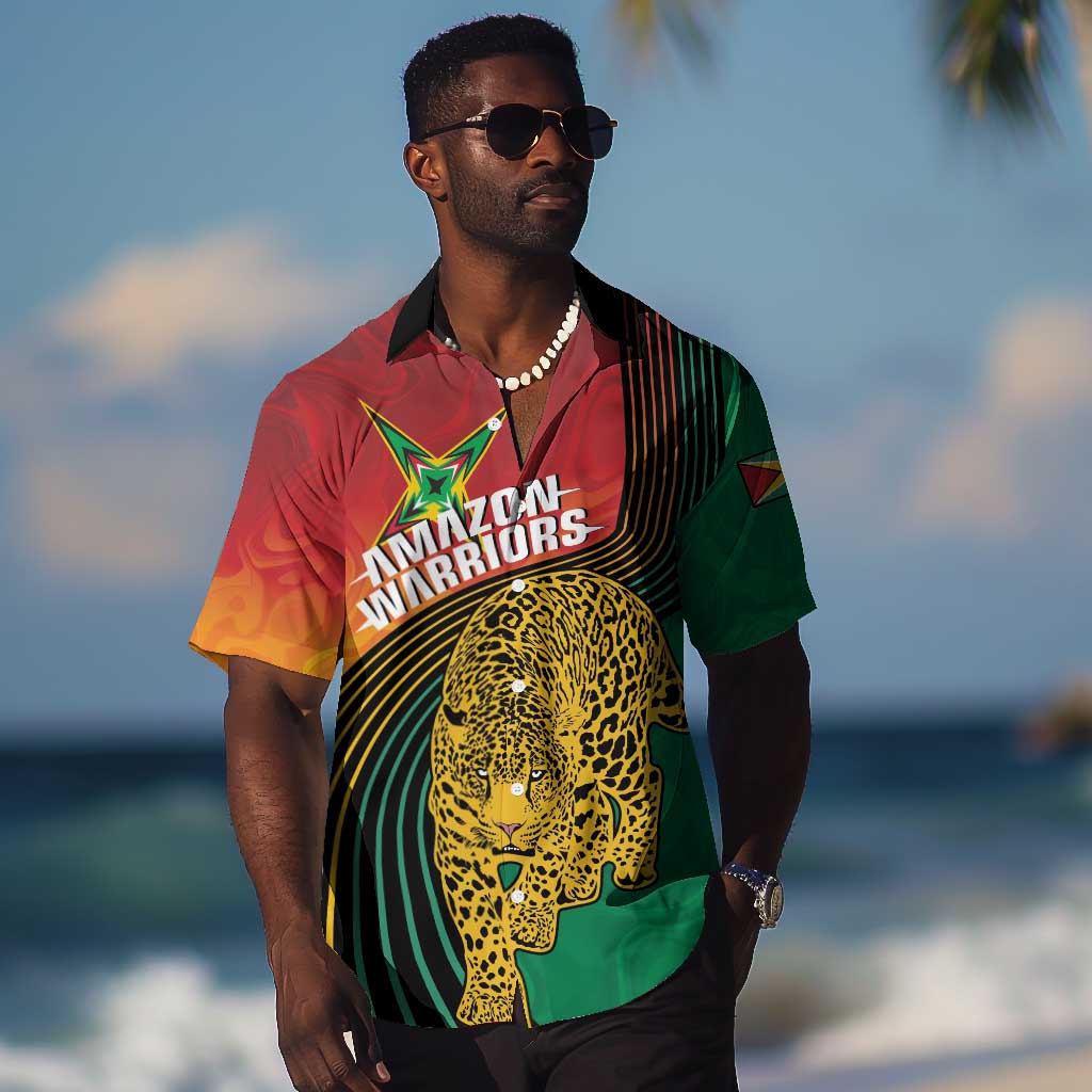Personalized Afro Guyana Cricket Amazon Warriors Hawaiian Shirt Fierce Jaguars - African Pride