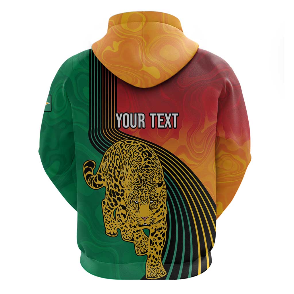 Personalized Afro Guyana Cricket Amazon Warriors Hoodie Fierce Jaguars - African Pride