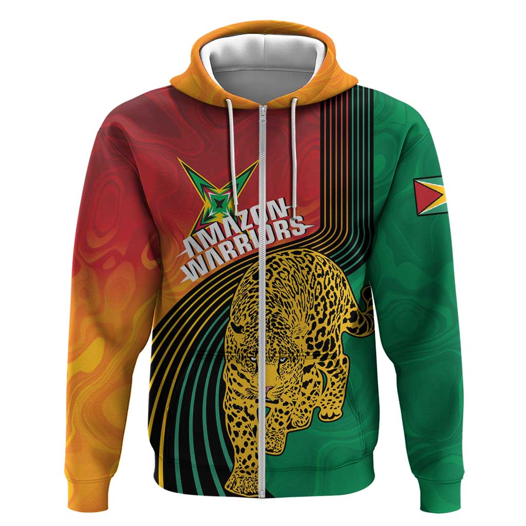 Personalized Afro Guyana Cricket Amazon Warriors Hoodie Fierce Jaguars - African Pride