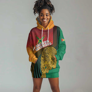 Personalized Afro Guyana Cricket Amazon Warriors Hoodie Dress Fierce Jaguars - African Pride